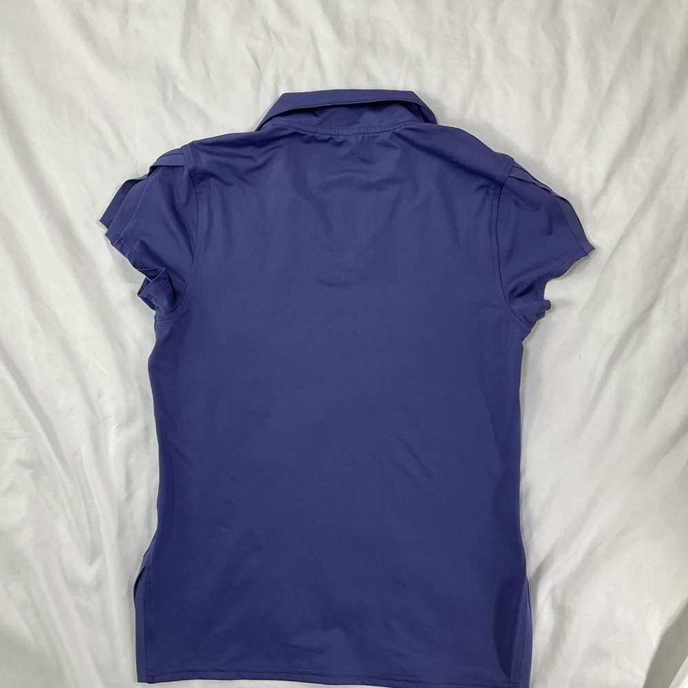 Inphorm Women's Sz S Blue Collared Golf, Tennis Shirt Cap Sleeve Sport 555 - Picture 4 of 8